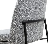 Kendra Boucle Dining Chair - Grey
