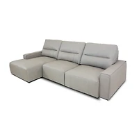 Kozue Genuine Leather Power Slide Sectional