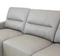 Kozue Genuine Leather Power Slide Sectional