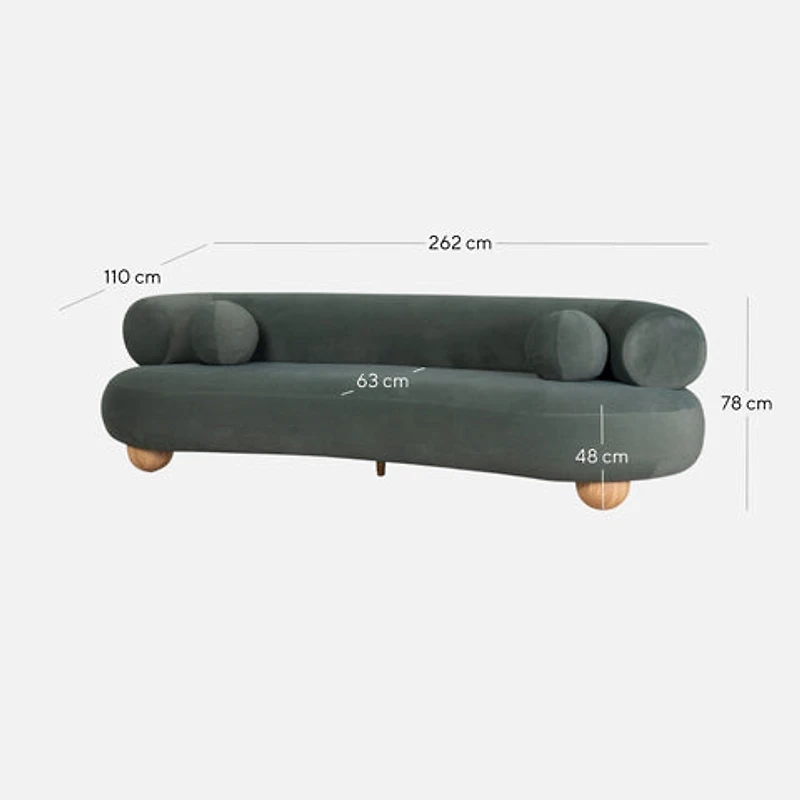 Stellan Curve Large Sofa