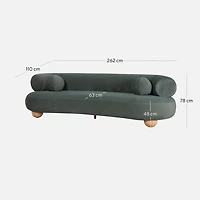 Stellan Curve Large Sofa