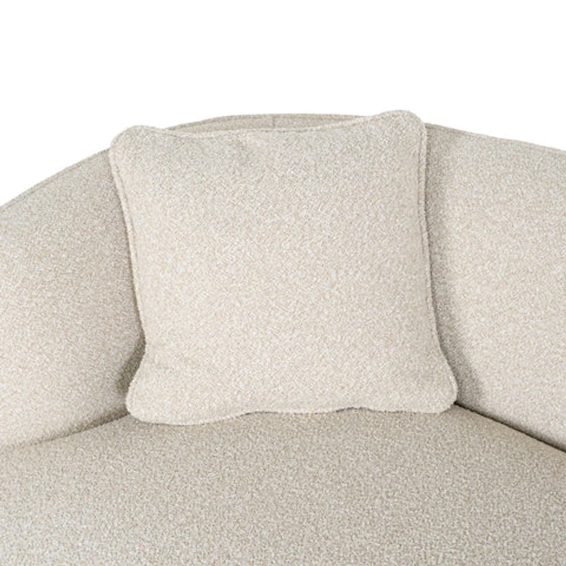 Vaila Premium Boucle Sofa w/2 Pillows