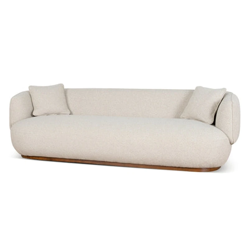 Vaila Premium Boucle Sofa w/2 Pillows