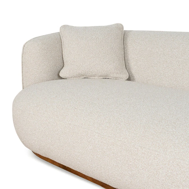 Vaila Premium Boucle Sofa w/2 Pillows