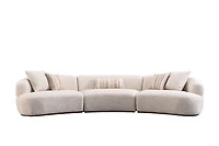 Leona 3-Piece Modular Curved Sofa