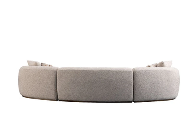 Leona 3-Piece Modular Curved Sofa