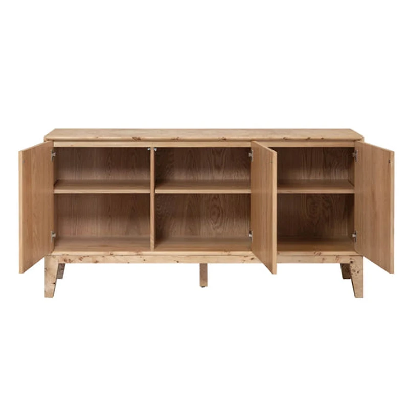 Elwood 3 Door Sideboard - Light Burl