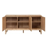 Elwood 3 Door Sideboard - Light Burl
