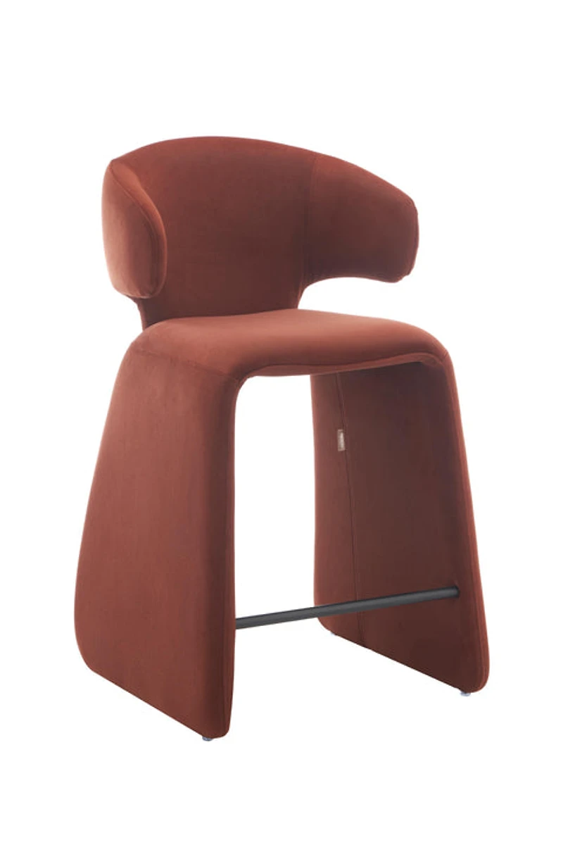 Tessa Modern Counter Chair – Fully Upholstered Comfort