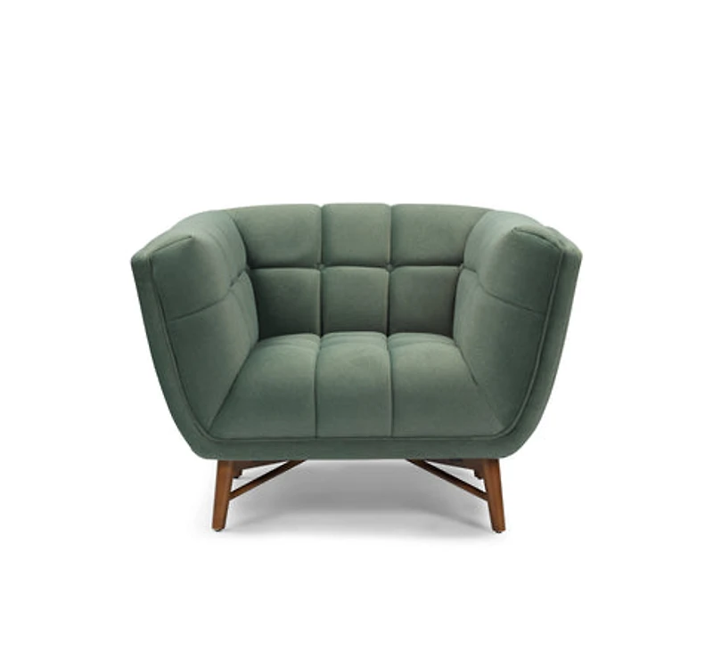 Kitsilano Accent Chair - Premium Velvet Green