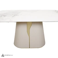 Maiia Ceramic Top Dining Table