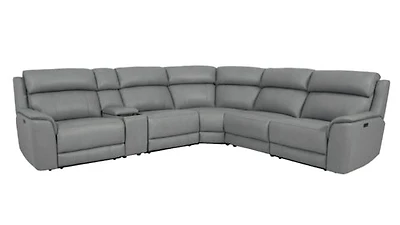 Matheo Genuine Leather Modular Recliner Sectional