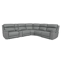 Matheo Genuine Leather Modular Recliner Sectional