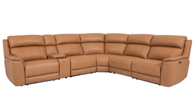 Matheo Genuine Leather Modular Recliner Sectional