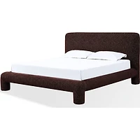 Mocoa Upholstered Platform Bed – Plush Chenille Fabric