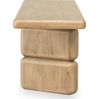 Nia Acacia Wood Dining Bench in Lioness Finish