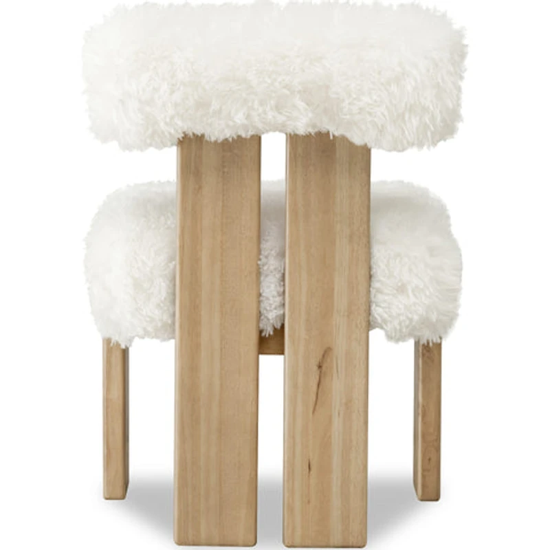 Nia Sheepskin/Lioness Dining Accent Chair