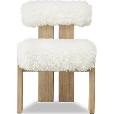 Nia Sheepskin/Lioness Dining Accent Chair