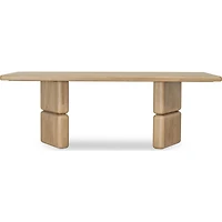 Nia Rectangular Acacia Wood Dining Table – Lioness Finish