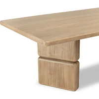 Nia Rectangular Acacia Wood Dining Table – Lioness Finish