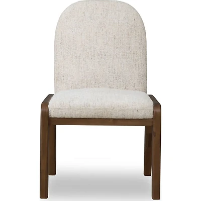 Xolani Chenille Upholstered Dining Chair in Chinchilla and Impala