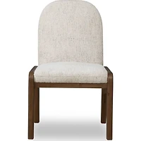 Xolani Chenille Upholstered Dining Chair in Chinchilla and Impala