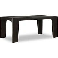 Zamba Rectangular Acacia Wood Dining Table – Jaguar Finish