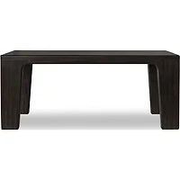 Zamba Rectangular Acacia Wood Dining Table – Jaguar Finish