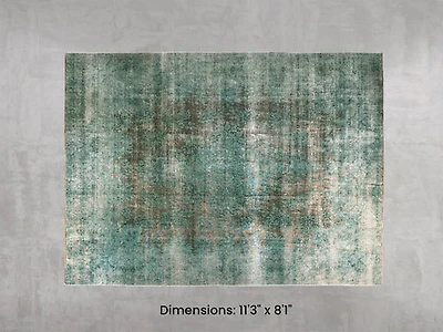 Namaste Rug - Cyan 11'3" x 8'1"