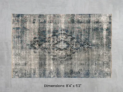 Namaste Rug - Light Blue 8'4" x 5'2"