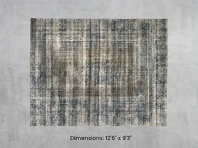 Namaste Rug - Blue/Brown 12'6" x 9'3"