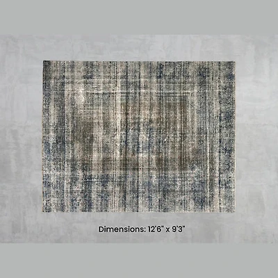 Namaste Rug - Blue/Brown 12'6" x 9'3"