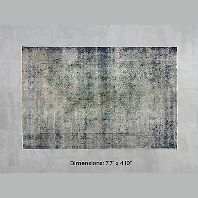 Namaste Rug - Blue/Green 7'7" x 4'10"