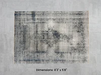 Namaste Rug - Beige/Blue 8'3" x 5'8"