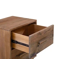 Dovian Nightstand - Dark Driftwood