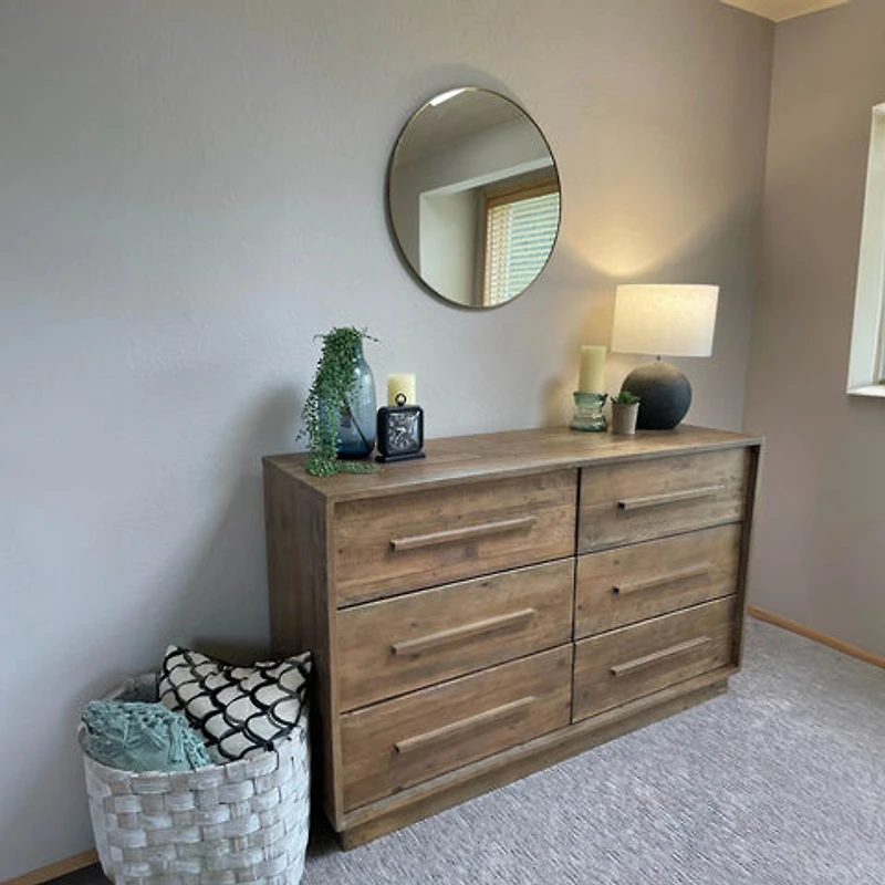 Dovian 6 Drawer Dresser - Dark Driftwood