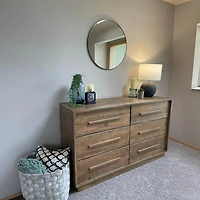 Dovian 6 Drawer Dresser - Dark Driftwood