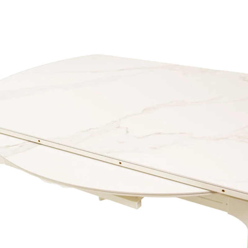 Naomi Sintered Stone Extendable Round Dining Table