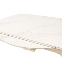 Naomi Sintered Stone Extendable Round Dining Table