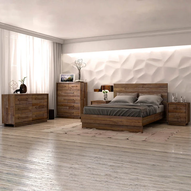 Dovian 6 Drawer Chest - Dark Driftwood