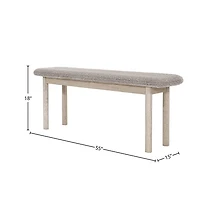 Delora Bench Oatmeal