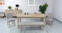Delora Bench Oatmeal