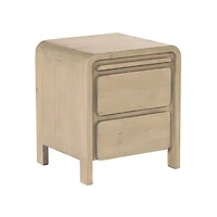 Fremont 2 Drawer Nightstand - Scrubbed Teak