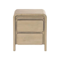 Fremont 2 Drawer Nightstand - Scrubbed Teak