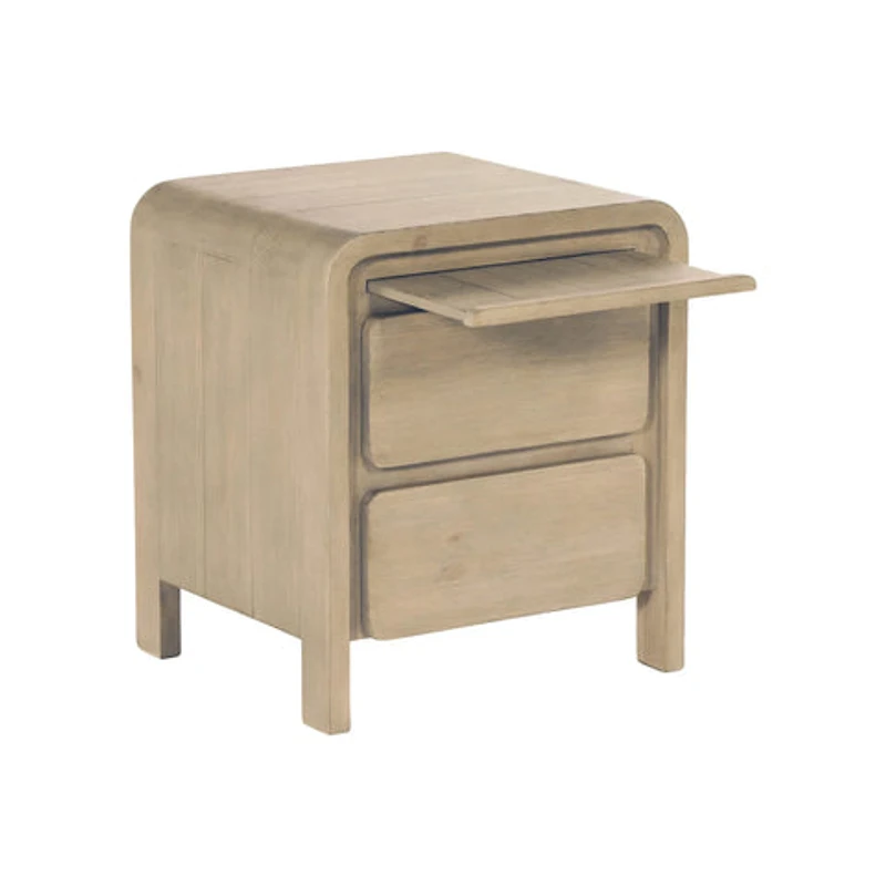 Fremont 2 Drawer Nightstand - Scrubbed Teak