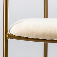 Archer Dining Chair - White/Gold