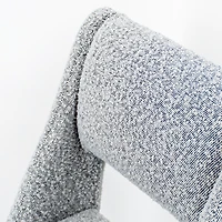 Evan Boucle' Fabric Dining Chair - Grey
