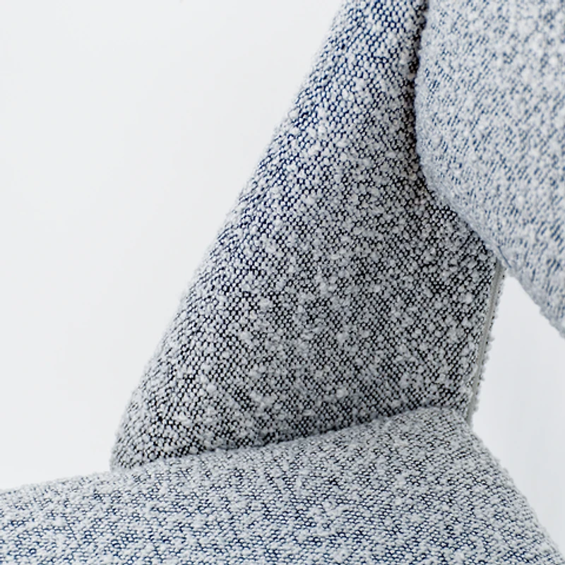 Evan Boucle' Fabric Dining Chair - Grey