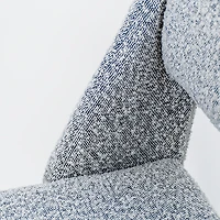 Evan Boucle' Fabric Dining Chair - Grey