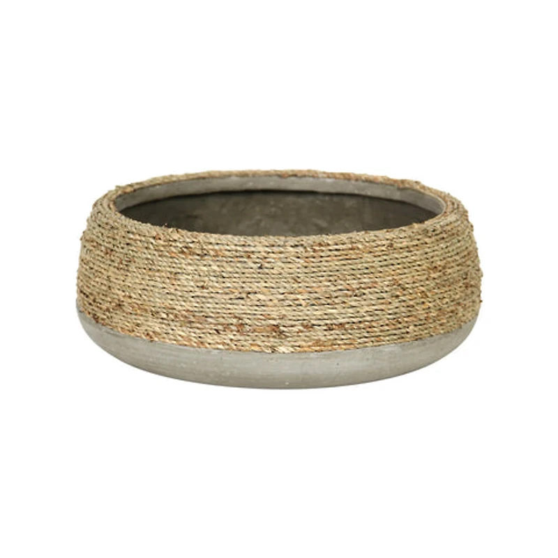 Nature Grass and Concrete Pot